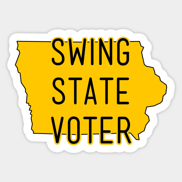 Swing State Voter - Iowa Sticker by brkgnews